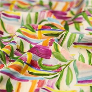 mønstret stoff silke